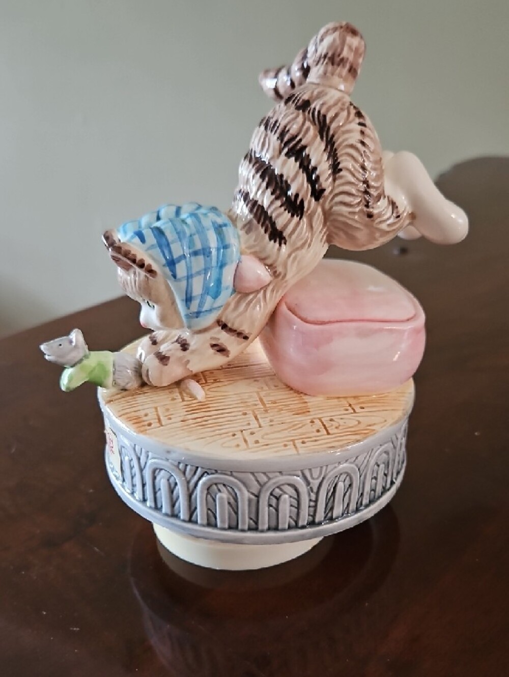 VTG Beatrix Potter Miss Moppet Musical Figurine by Schmid - Picture 4 of 7